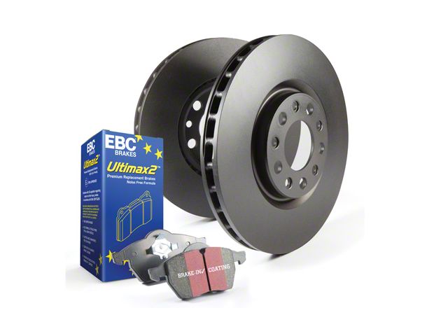 EBC Brakes Stage 1 Ultimax Brake Rotor and Pad Kit; Rear (18-24 Jeep Wrangler JL w/ 328mm Rear Rotors)