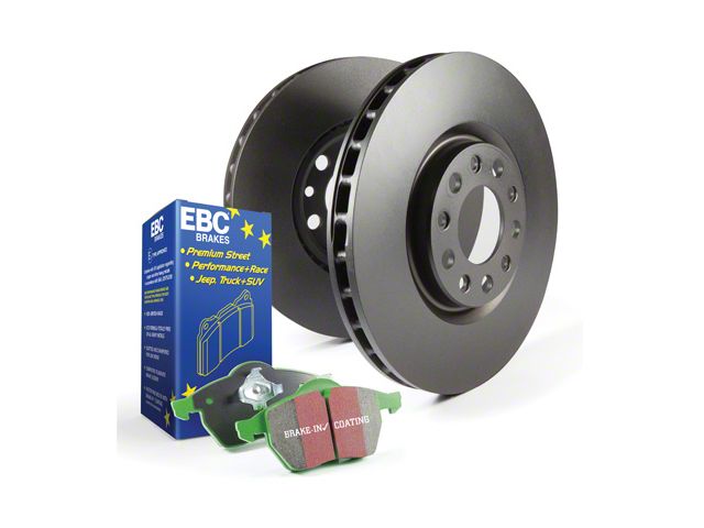 EBC Brakes Stage 14 Greenstuff 6000 Brake Rotor and Pad Kit; Front (18-24 Jeep Wrangler JL w/ 328mm Rear Rotors)