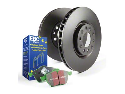 EBC Brakes Stage 14 Greenstuff 6000 Brake Rotor and Pad Kit; Rear (18-24 Jeep Wrangler JL w/ 328mm Rear Rotors)