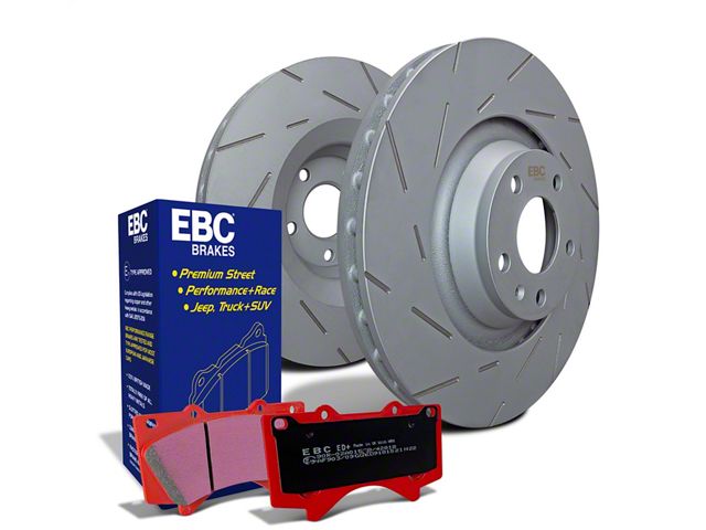 EBC Brakes Stage 15 Orangestuff Brake Rotor and Pad Kit; Rear (03-06 Jeep Wrangler TJ w/ Rear Disc Brakes)