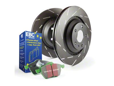 EBC Brakes Stage 2 Greenstuff 6000 Brake Rotor and Pad Kit; Rear (18-24 Jeep Wrangler JL w/ 328mm Rear Rotors)