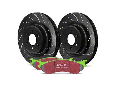 EBC Brakes Stage 3 Greenstuff 6000 Brake Rotor and Pad Kit; Front (12-18 Jeep Wrangler JK w/ 332mm Front Rotors)