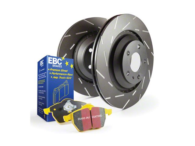 EBC Brakes Stage 9 Yellowstuff Brake Rotor and Pad Kit; Front (18-24 Jeep Wrangler JL w/ 328mm Rear Rotors)