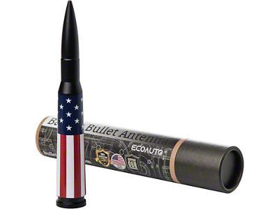 Bullet Antenna; American Flag (07-23 Jeep Wrangler JK & JL)