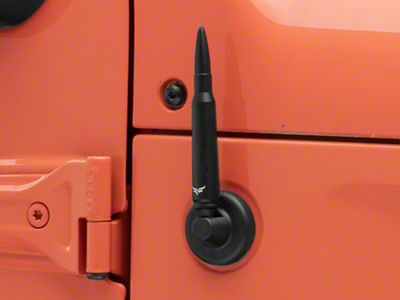 Bullet Antenna; Matte Black (07-23 Jeep Wrangler JK & JL)