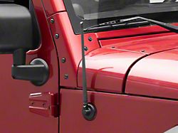 EcoAuto Flexible Replacement Antenna; 12-Inch; Carbon Fiber (07-23 Jeep Wrangler JK & JL)