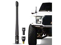 EcoAuto Flexible Replacement Antenna; 8-Inch; Carbon Fiber (07-23 Jeep Wrangler JK & JL)