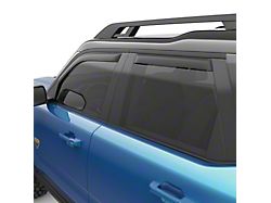 EGR In-Channel Window Visors; Front and Rear; Matte Black (21-25 Bronco Sport)