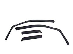 EGR In-Channel Window Visors; Front and Rear; Matte Black (14-23 Jeep Cherokee KL)