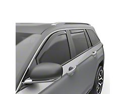 EGR In-Channel Window Visors; Front and Rear; Matte Black (22-25 Jeep Grand Cherokee WL)