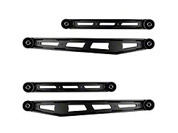 Elev8 Offroad Identity Series Fixed Length H-Beam Rear Upper and Lower Control Arms for 0 to 6-Inch Lift; Black (18-24 Jeep Wrangler JL)