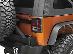 Rugged Ridge Elite Tail Light Guards; Black (07-18 Jeep Wrangler JK)