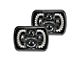 Empire Offroad LED 5x7-Inch Predator Series LED Headlights; Black Housing; Clear Lens (84-01 Jeep Cherokee XJ)