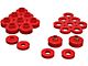 Body Mount Bushings; Red (76-79 Jeep CJ5 & CJ7)