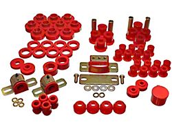 Complete Suspension Bushing Kit; Red (80-86 Jeep CJ7)