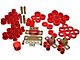 Complete Suspension Bushing Kit; Red (76-79 Jeep CJ5 & CJ7)