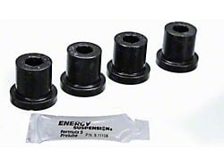 Front Leaf Spring Shackle Bushings; Black (76-86 Jeep CJ5 & CJ7)