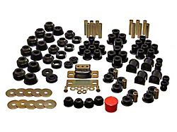 Hyper-Flex System Complete Bushing Kit; Black (87-95 Jeep Wrangler YJ)