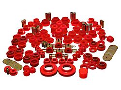 Hyper-Flex System Complete Bushing Kit; Red (97-06 Jeep Wrangler TJ)