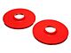 Rear Coil Spring Isolators; Red (87-06 Jeep Wrangler YJ & TJ)