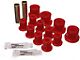 Rear Leaf Spring and Shackle Bushings; Red (76-86 Jeep CJ5 & CJ7)