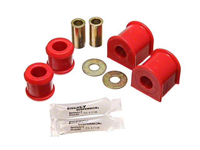 Rear Sway Bar Bushings; 17mm; Red (07-11 Jeep Wrangler JK)