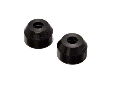 Tie Rod Dust Boot; Round Style; Black (87-95 Jeep Wrangler YJ)