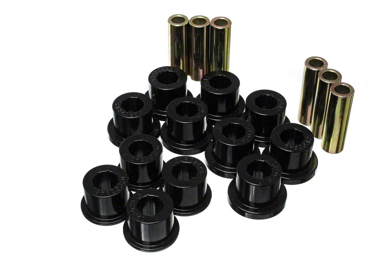 Tacoma Rear Leaf Spring Bushings; Black (05-14 Tacoma)