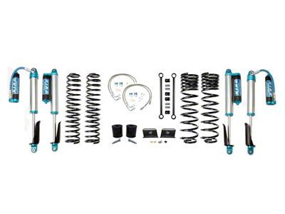 EVO Manufacturing 2.50-Inch Enforcer Stage 1 Suspension Lift Kit with King 2.5 Compression Adjuster Shocks (20-24 3.6L Jeep Gladiator JT)