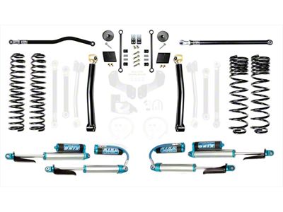 EVO Manufacturing 2.50-Inch Enforcer Stage 2 Suspension Lift Kit with King 2.5 Compression Adjuster Shocks, Front and Rear Track Bars (20-24 3.6L Jeep Gladiator JT)