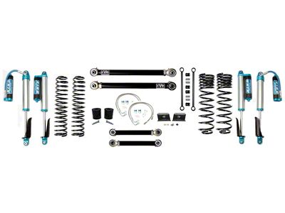 EVO Manufacturing 2.50-Inch Enforcer Stage 3 Suspension Lift Kit with King 2.5 Compression Adjuster Shocks (20-24 3.6L Jeep Gladiator JT)