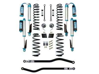 EVO Manufacturing 2.50-Inch Enforcer Stage 1 Suspension Lift Kit with King 2.5 Shocks, Front and Rear Track Bars (21-24 Jeep Wrangler JL 4xe)