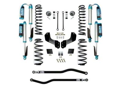 EVO Manufacturing 2.50-Inch Enforcer Stage 1 Overland Suspension Lift Kit with King 2.5 Shocks, Front and Rear Track Bars (21-24 Jeep Wrangler JL 4xe)