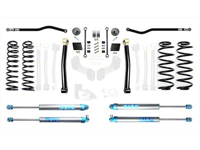 EVO Manufacturing 2.50-Inch Enforcer Stage 2 Suspension Lift Kit with King 2.0 Shocks, Front and Rear Track Bars (20-24 3.0L EcoDiesel Jeep Wrangler JL)