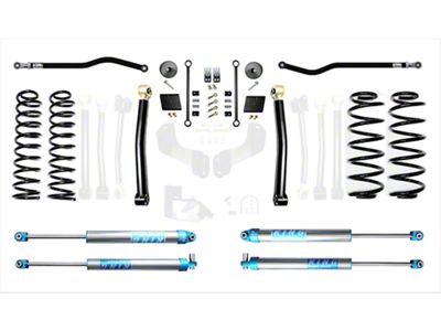 EVO Manufacturing 2.50-Inch Enforcer Stage 2 Suspension Lift Kit with King 2.0 Shocks, Front and Rear Track Bars (21-24 Jeep Wrangler JL 4xe)