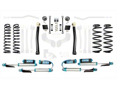 EVO Manufacturing 2.50-Inch Enforcer Stage 2 Suspension Lift Kit with King 2.5 Shocks (20-24 3.0L EcoDiesel Jeep Wrangler JL)