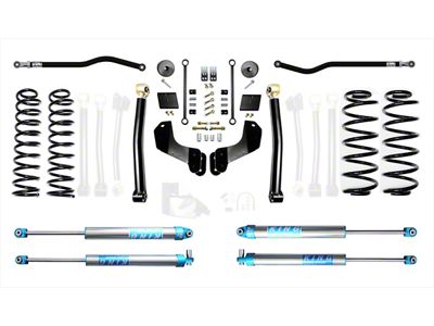 EVO Manufacturing 2.50-Inch Enforcer Stage 2 Overland Suspension Lift Kit with King 2.0 Shocks, Front and Rear Track Bars (18-24 2.0L or 3.6L Jeep Wrangler JL, Excluding 4xe)