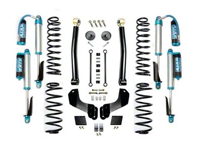 EVO Manufacturing 2.50-Inch Enforcer Stage 2 Overland Suspension Lift Kit with King 2.5 Compression Adjuster Shocks (21-24 Jeep Wrangler JL 4xe)