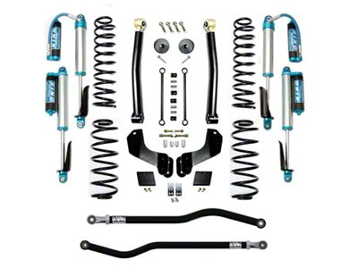 EVO Manufacturing 2.50-Inch Enforcer Stage 2 Overland Suspension Lift Kit with King 2.5 Compression Adjuster Shocks, Front and Rear Track Bars (21-24 Jeep Wrangler JL 4xe)