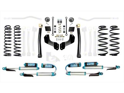 EVO Manufacturing 2.50-Inch Enforcer Stage 2 Overland Suspension Lift Kit with King 2.5 Shocks (18-24 2.0L or 3.6L Jeep Wrangler JL, Excluding 4xe)