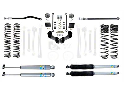 EVO Manufacturing 2.50-Inch Enforcer Stage 1 Overland Suspension Lift Kit with Bilstein Shocks, Front and Rear Track Bars (20-24 3.6L Jeep Gladiator JT, Excluding Mojave)