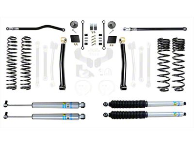 EVO Manufacturing 2.50-Inch Enforcer Stage 2 Suspension Lift Kit with Bilstein Shocks, Front and Rear Track Bars (20-24 3.6L Jeep Gladiator JT, Excluding Mojave)