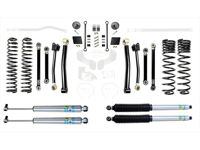 EVO Manufacturing 2.50-Inch Enforcer Stage 4 Suspension Lift Kit with Bilstein Shocks (20-24 3.6L Jeep Gladiator JT, Excluding Mojave)