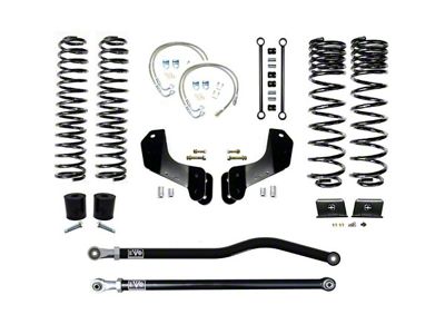 EVO Manufacturing 2.50-Inch Heavy Duty Enforcer Stage 1 Suspension Lift Kit with Front and Rear Track Bars (20-24 3.6L Jeep Gladiator JT)