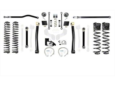 EVO Manufacturing 6.50-Inch Enforcer Stage 3 Suspension Lift Kit with Front and Rear Track Bars (20-25 3.0L EcoDiesel Jeep Gladiator JT)