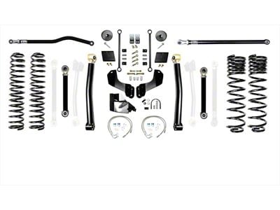 EVO Manufacturing 6.50-Inch Enforcer Stage 3 Overland Suspension Lift Kit with Front and Rear Track Bars (20-24 3.0L EcoDiesel Jeep Gladiator JT)