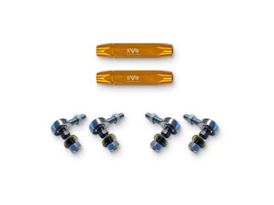 EVO Manufacturing HD Rear Sway Bar Links; 7.50 to 8.90-Inch Length Range (20-25 Jeep Gladiator JT)