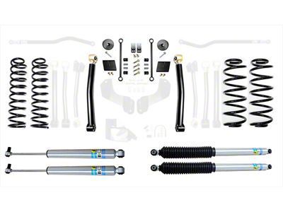 EVO Manufacturing 2.50-Inch Heavy Duty Enforcer Stage 2 Suspension Lift Kit with Bilstein Shocks (18-24 Jeep Wrangler JL, Excluding 4xe & EcoDiesel)