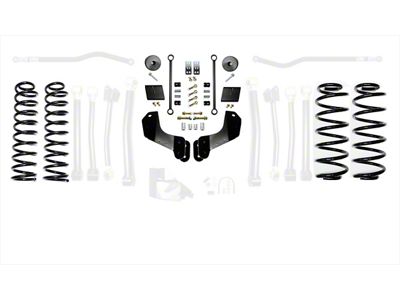 EVO Manufacturing 2.50-Inch Enforcer OVERLAND Stage 1 Suspension Lift Kit (21-24 3.0L EcoDiesel Jeep Wrangler JL)