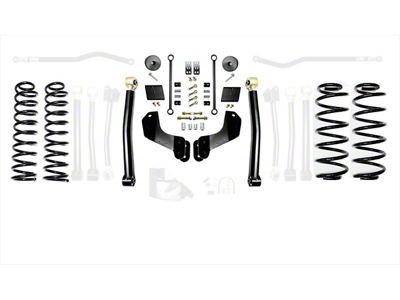 EVO Manufacturing 2.50-Inch Enforcer OVERLAND Stage 2 Suspension Lift Kit (21-24 3.0L EcoDiesel Jeep Wrangler JL)